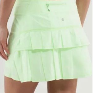 Neon Yellow polka dot Pacesetter skirt
